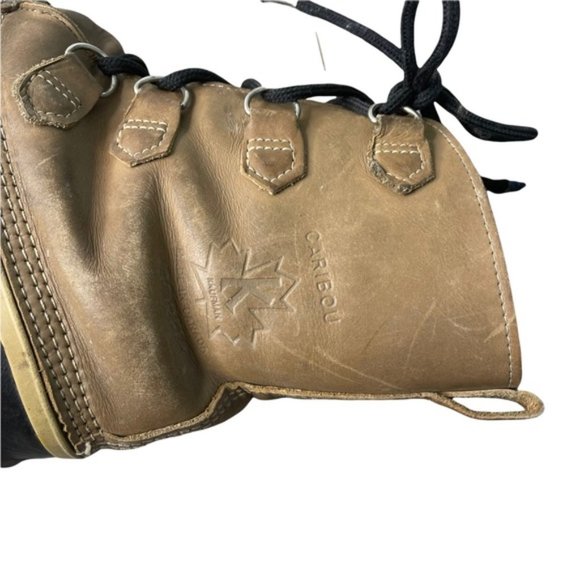 SOREL Men's Vintage Kaufman Caribou Tan Leather Waterproof Snow Boots *No Size* - Picture 3 of 16